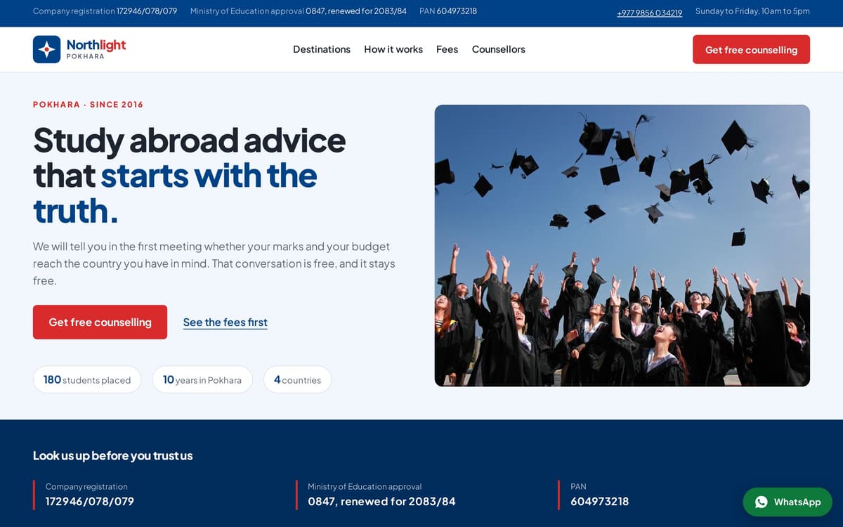 The home page of Northlight Education